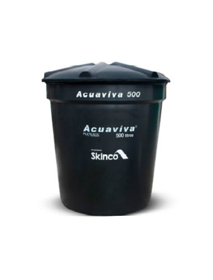 TANQUE PLÁSTICO NEGRO 500 LTS ACUAVIVA
