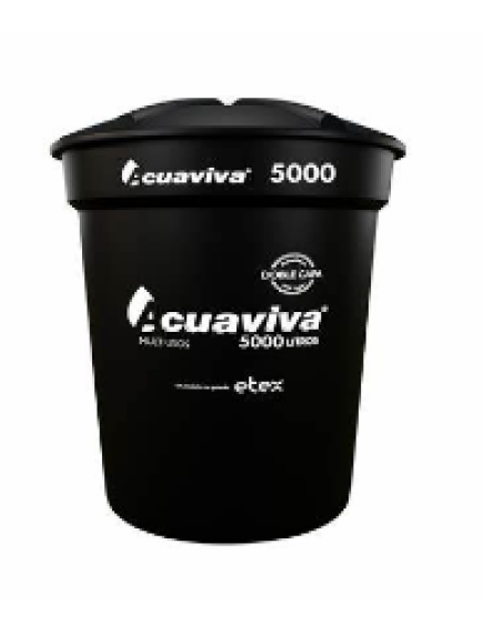 TANQUE PLÁSTICO NEGRO 5000 LTS  ACUAVIVA