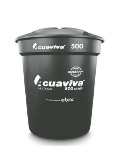 TANQUE PLÁSTICO NEGRO 500 LTS ACUAVIVA