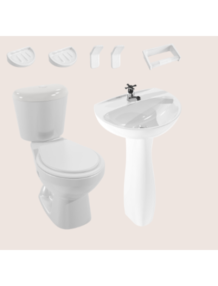 COMBO SANITARIO TAIRONA BLANCO SIN PEDESTAL