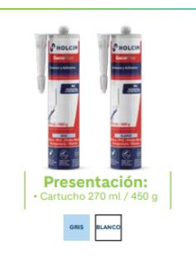 SELLADOR ADHESIVO PU BLANCO 270 ML GACOFLEX
