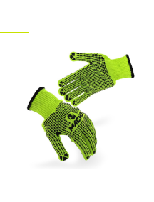 GUANTE HILAZA NEON CON PUNTOS PVC TALLA M 