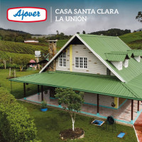 Teja  Termoacustical 12 mt Verde - Blanca 0.72 AU Trapezoidal