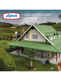 Teja  Termoacustical 12 mt Verde - Blanca 0.72 AU Trapezoidal