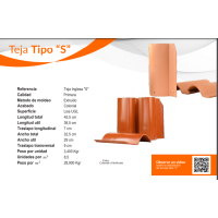 TEJA TIPO S VITRIFICADA
