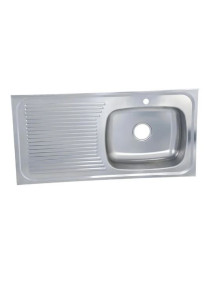 LAVAPLATOS MONOCONTROL IZQUIERDO 100 X 50 CM ACERO INOX NORTH 1662