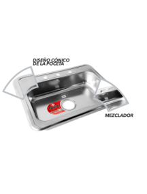 LAVAPLATOS MEZCLADOR  50X40  REF  1658  NORTH