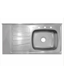 LAVAPLATOS ACERO INOX IZQUIERDO 100 X 50 CM NORTH 1653