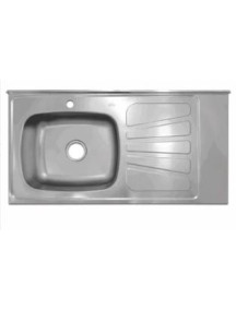 LAVAPLATOS MONOCONTROL DERECHO 100 X 50 CM ACERO INOX NORTH 1654