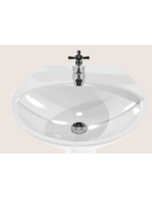 LAVAMANOS OCEANO BLANCO  SIN GRIFERIA 
