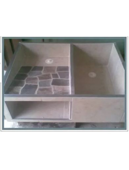 LAVADERO ENCHAPADO 90 X 60 EN L 