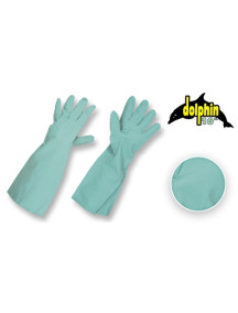 Guante nitrilo verde flock  T-9