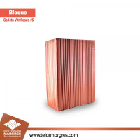 BLOQUE GALLETA COLONIAL ROSADO # 5 DE 6 HUECOS BLOQUE GALLETA COLONIAL ROSADO # 5 DE 6 HUECOS