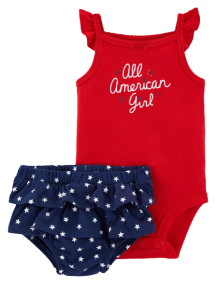 Conjunto de 2 piezas de body y cubre pañal	Carter´s